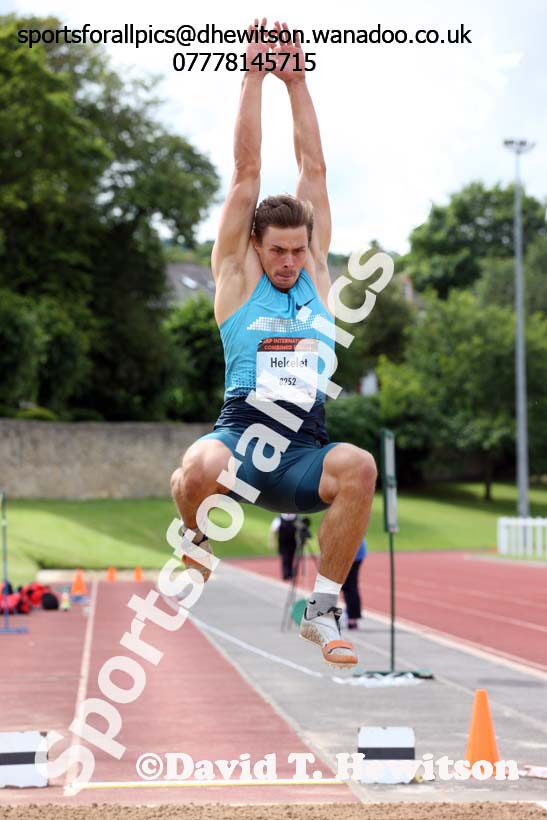 Senior mens long jump, EAP International Combined Events, Hexham Northumberland. Photo: David T. Hewitson/Sports for All Pics